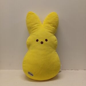 2021 Build-A-Bear Peeps Yellow Plush Bunny Toy Easter Shinny Teddy 15"